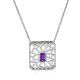 Lattice Amethyst Necklace