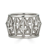 Contemporary Structural Large Thumb Ring, Sterling Silver