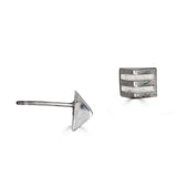 Triangle Layer Studs in Sterling Silver