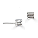 Square Layer Studs in Sterling Silver