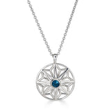 London Blue Topaz Sterling Silver Necklace