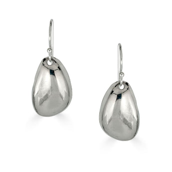 Sterling Silver Small Pebble Drop Earrings