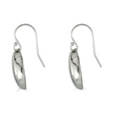 Sterling Silver Small Pebble Drop Earrings